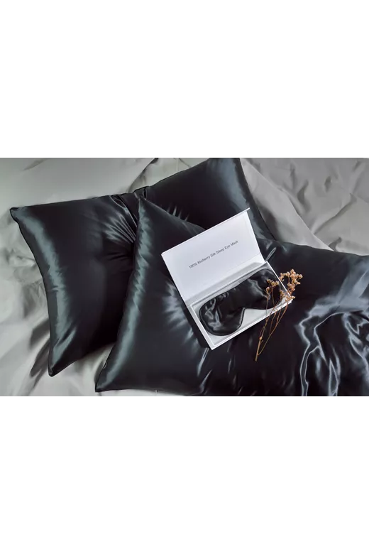 Σετ σεντόνια μεταξωτά Mulberry Silk Black