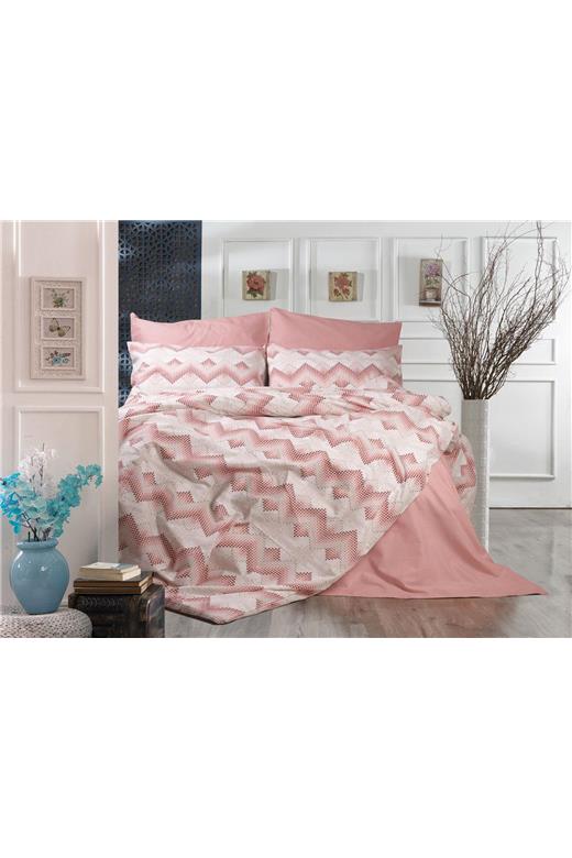 ΣΕΝΤΟΝΙΑ ΕΜΠΡΙΜΕ ΣΕΤ 4 τεμ Πηνελόπη 441 220X240 Coral 70/30 Cott/Pol