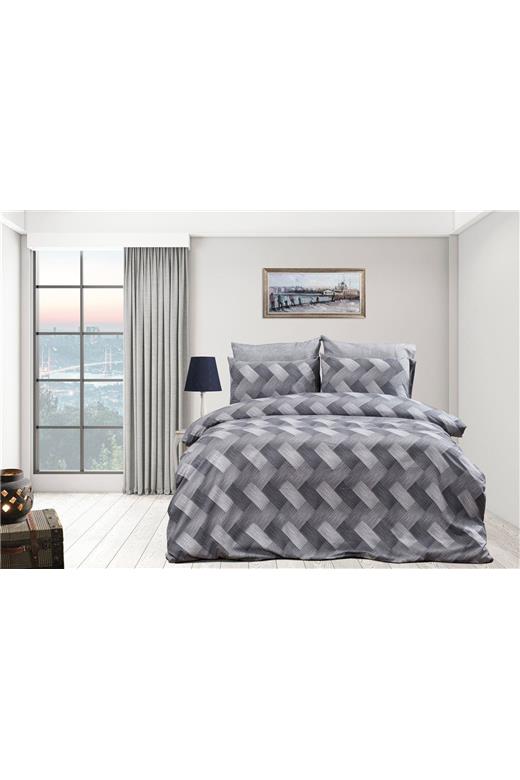 ΣΕΝΤΟΝΙΑ ΕΜΠΡΙΜΕ ΣΕΤ 4 τεμ Αλκμήνη 452 240X270 Grey 70/30 Cott/Pol