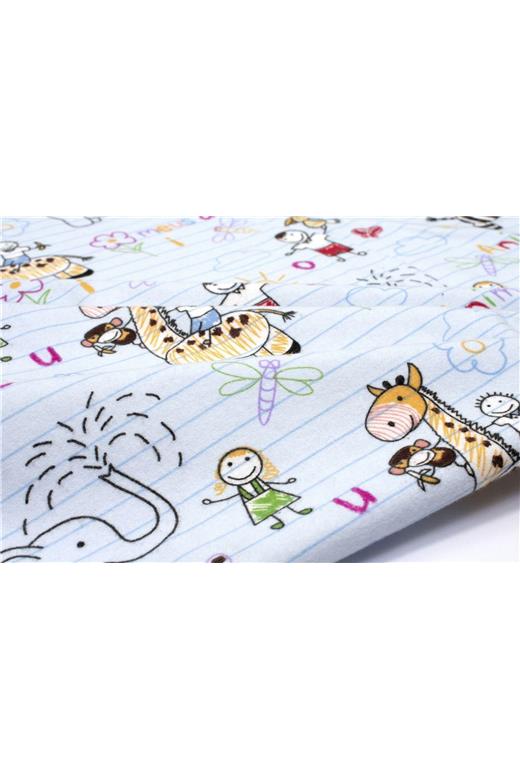 ΣΕΝΤΟΝΑΚΙ ΛΙΚΝΟΥ bebe Africa 144 80X110 Sky Blue 100% Cotton Flannel