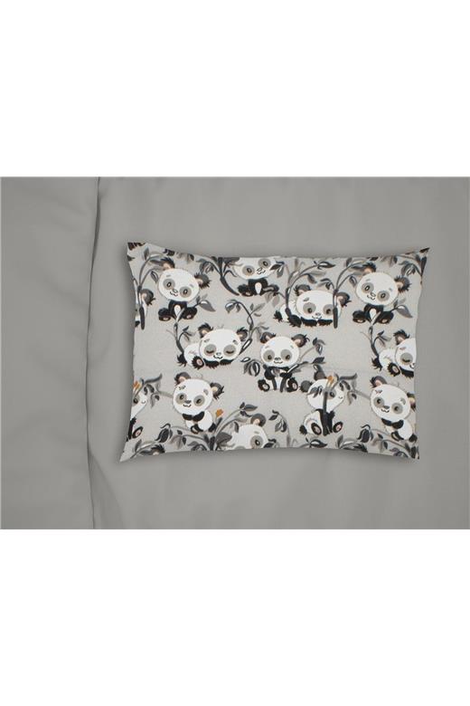 ΜΑΞΙΛΑΡΟΘΗΚΗ ΕΜΠΡΙΜΕ kids Panda Bear 96 50X70 Grey 100% Cotton Flannel