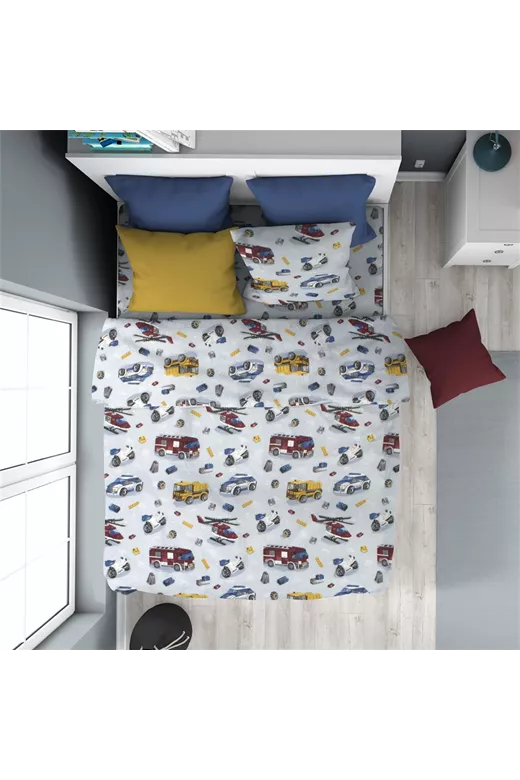 ΠΑΠΛΩΜΑΤΟΘΗΚΗ ΕΜΠΡΙΜΕ kids Toys 46 160X240 Sky Blue 100% Cotton Flannel