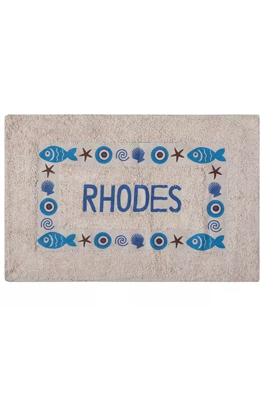 Πατάκι μάτι RHODES (50cm x 80cm) μπλέ