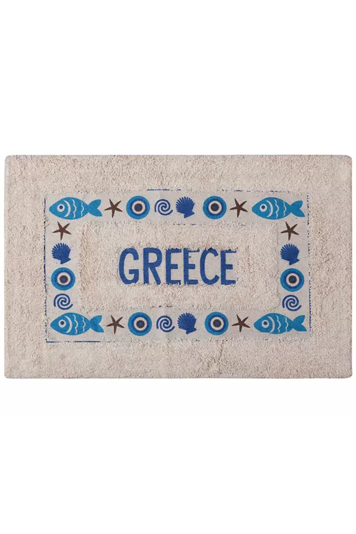 Πατάκι μάτι GREECE (40cm x 60cm) μπλέ