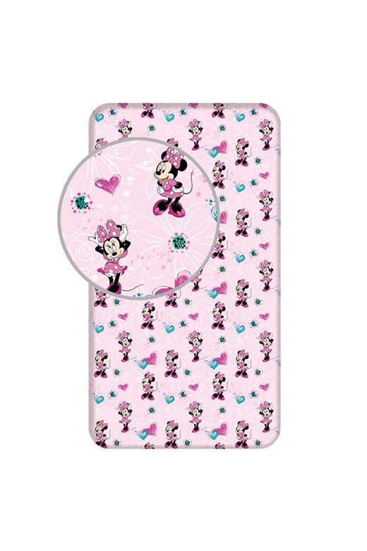 Σεντόνι Βαμβακερό Minnie Μονό Με Λάστιχο