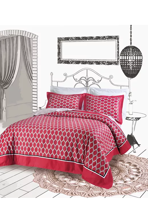 Σετ κουβερλί βαμβακοσατέν 230TC Digital Print Makis Tselios Morocco