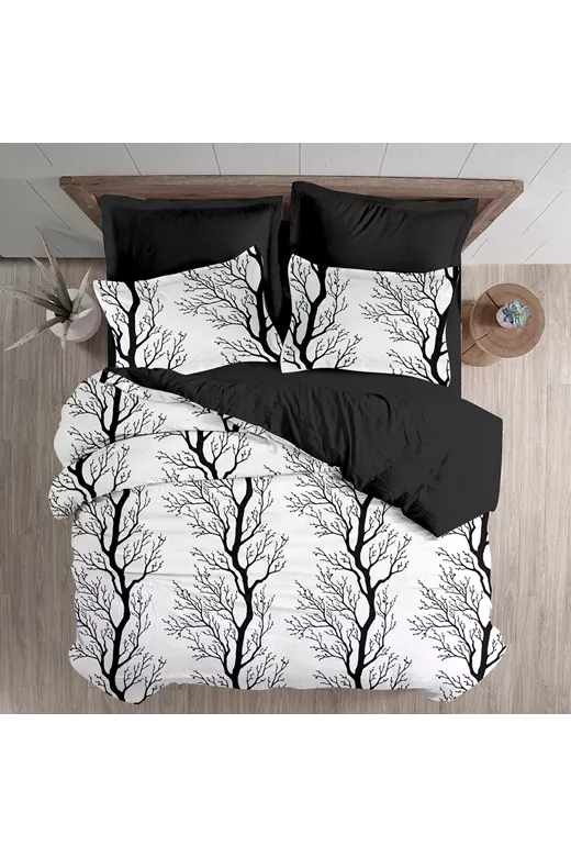 BRANCHES ΣΕΤ ΚΟΥΒΕΡΛΙ KING SIZE 240x260cm COTTON SATIN DIGITAL PRINT