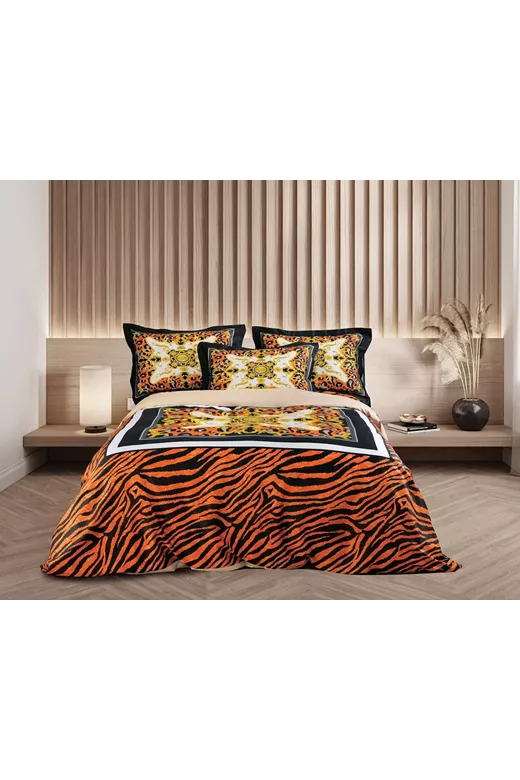 ASIA ΣΕΤ ΚΟΥΒΕΡΛΙ KING 240x260cm COTTON SATIN DIGITAL PRINT