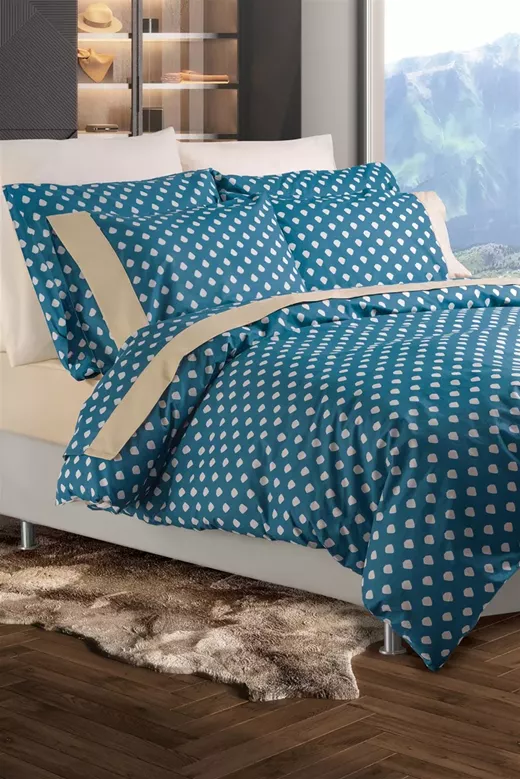  DROPS ΣΕΤ ΚΟΥΒΡΛΙ 240Χ250cm 2*50x70cm 100% COTTON