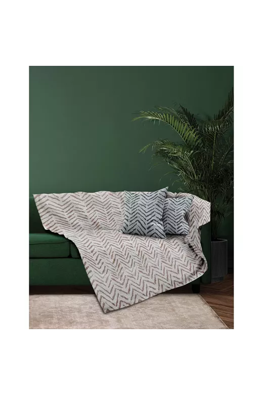 MONOΘ.ΡΙΧΤΑΡΙ MONZA BEIGE 180Χ180 100% CHENILLE