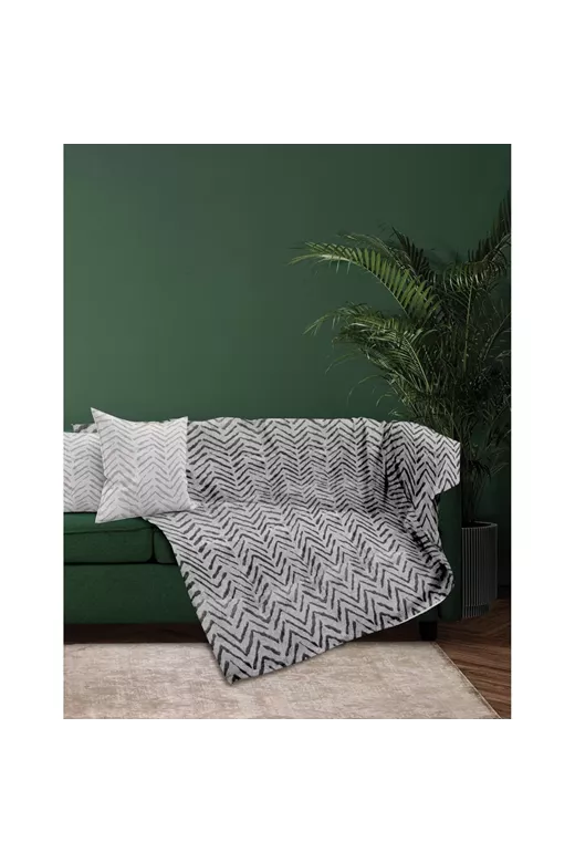 MONOΘ.ΡΙΧΤΑΡΙ MONZA GREY 180Χ180 100% CHENILLE