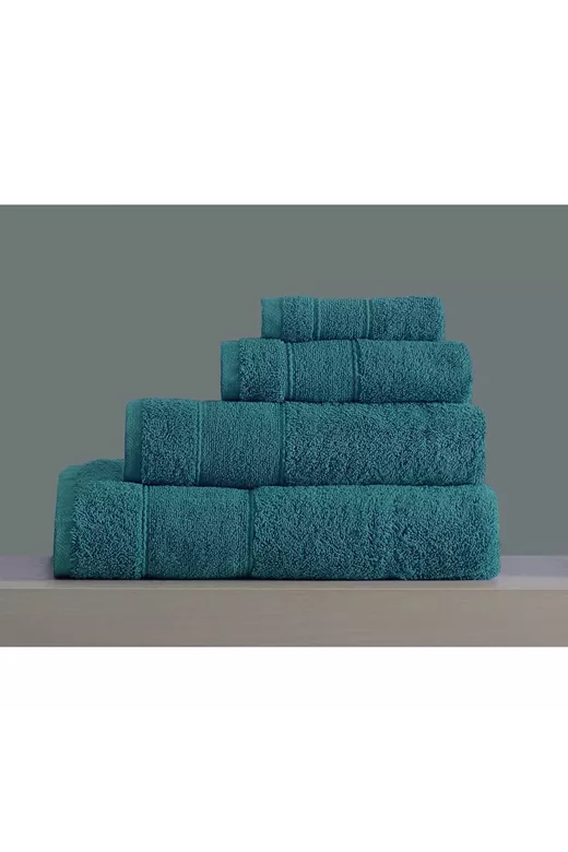 ΣΕΤ ΠΕΤΣΕΤΕΣ LILLE No4  PETROL  4 TEM(80X150,50X90,30X50,30X30) 100% Cotton 500gsm