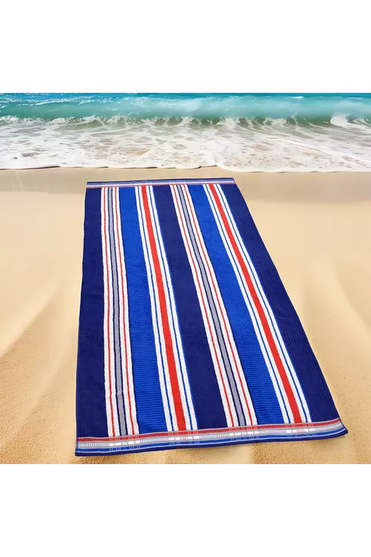 LINO ΠΕΤΣΕΤΑ ΘΑΛΑΣΣΗΣ MARINE STRIPE 90X180