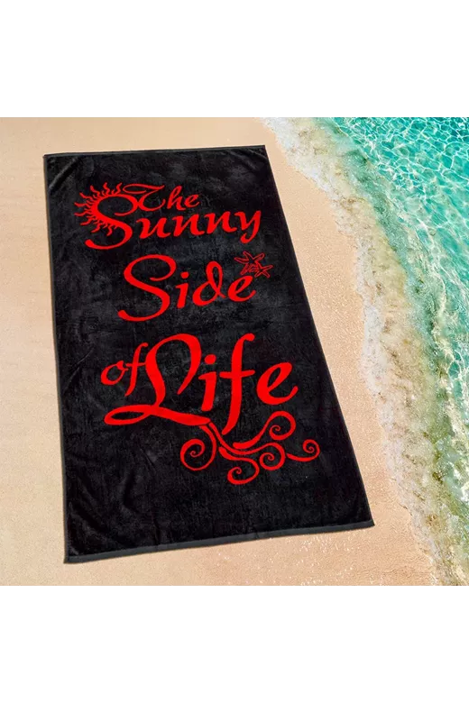 LINO ΠΕΤΣΕΤΑ ΘΑΛΑΣΣΗΣ SUNNY LIFE DGREY-RED 86X160