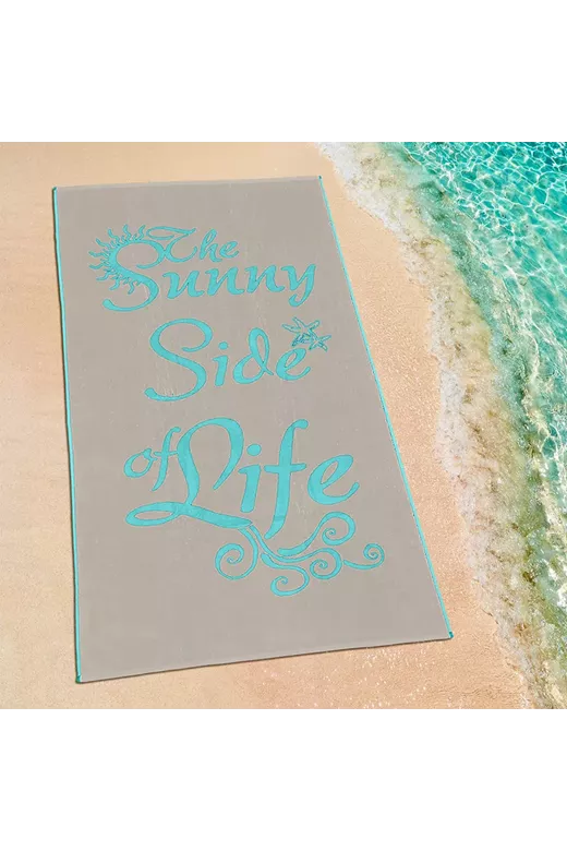LINO ΠΕΤΣΕΤΑ ΘΑΛΑΣΣΗΣ SUNNY LIFE LGREY-AQUA 86X160