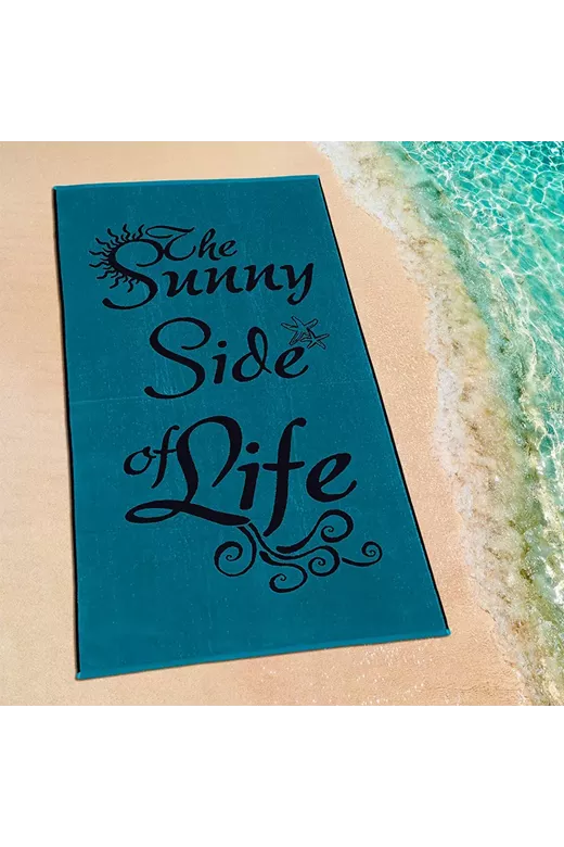 LINO ΠΕΤΣΕΤΑ ΘΑΛΑΣΣΗΣ SUNNY LIFE BLACK-PETROL 86X160