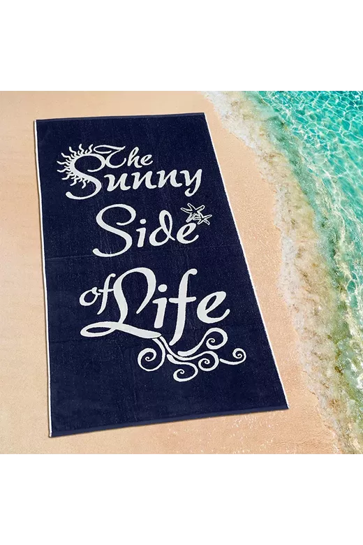 LINO ΠΕΤΣΕΤΑ ΘΑΛΑΣΣΗΣ SUNNY LIFE BLACK-WHITE 86X160