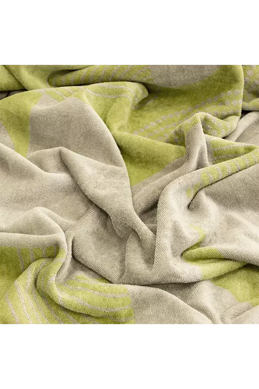 LINO ΠΕΤΣΕΤΑ ΘΑΛΑΣΣΗΣ GEOMETRICO LGREY-GREEN 86X160