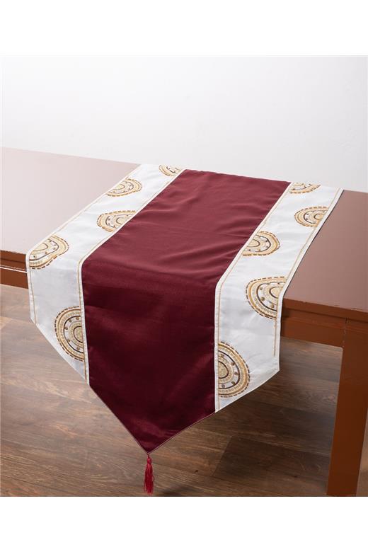 Τραβέρσα (50cm x 145cm) 612 ΧΜ-45 Μπορντώ
