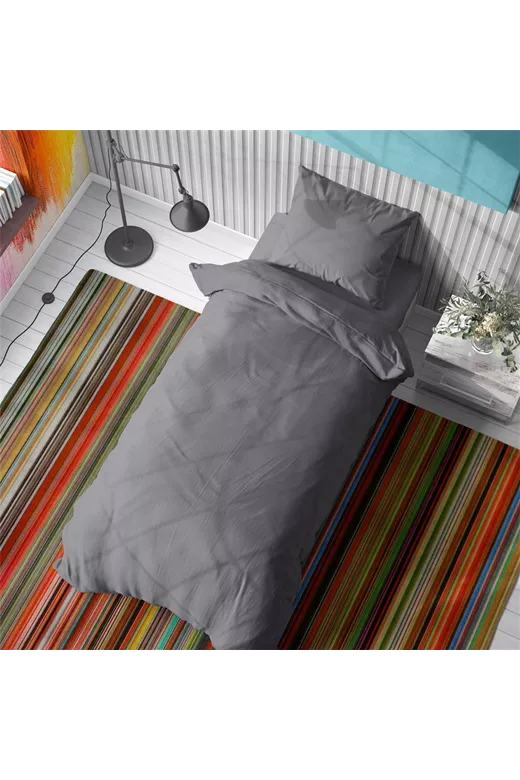 Σεντόνι 1 τεμ Solid 495 160X240 Dark grey 100% Cotton