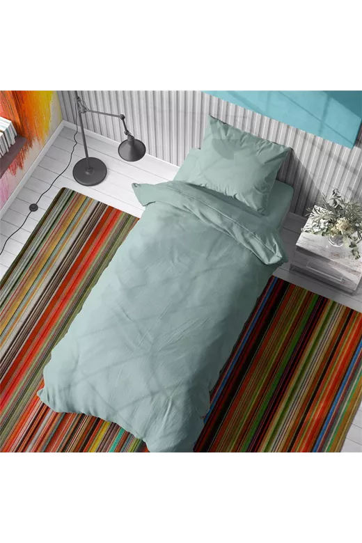 Σεντόνι 1 τεμ Solid 497 160X240 Aqua 100% Cotton