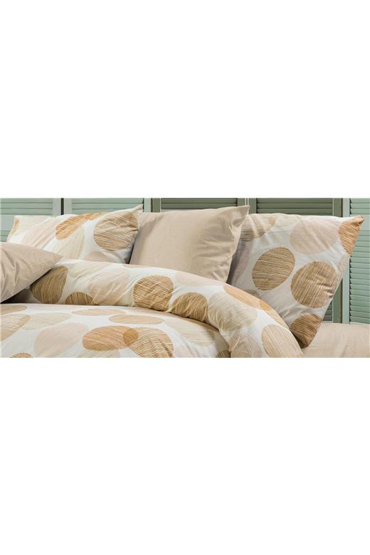 Μαξιλαροθήκη Εμπριμέ Κοραλία 465 50X70 Beige 70/30 Cott/Pol