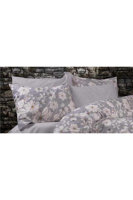 Μαξιλαροθήκη Εμπριμέ Ήρα 426 50X70 Grey 70/30 Cott/Pol.