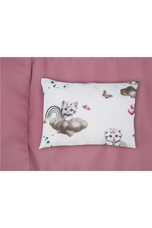 Μαξιλαροθήκη Εμπριμέ kids Kitten 560 50X70 Petrol 100% Cotton