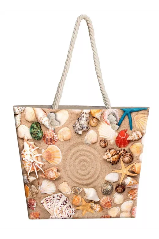 Τσάντα Θαλάσσης Seashells 19 40X45 Digital Print 100% Polyester