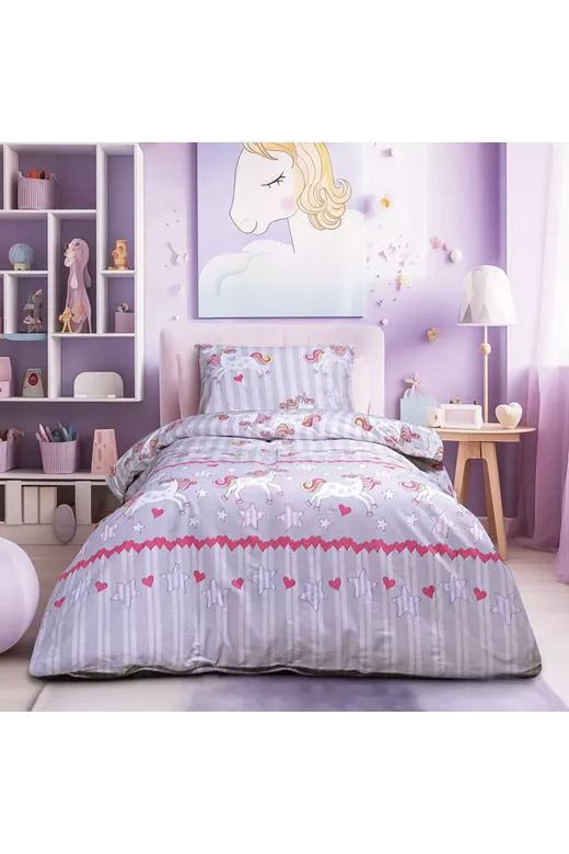 LINO ΣΕΝΤΟΝΙ + ΜΑΞ/ΚΗ MONOKEROS LILAC 170X260