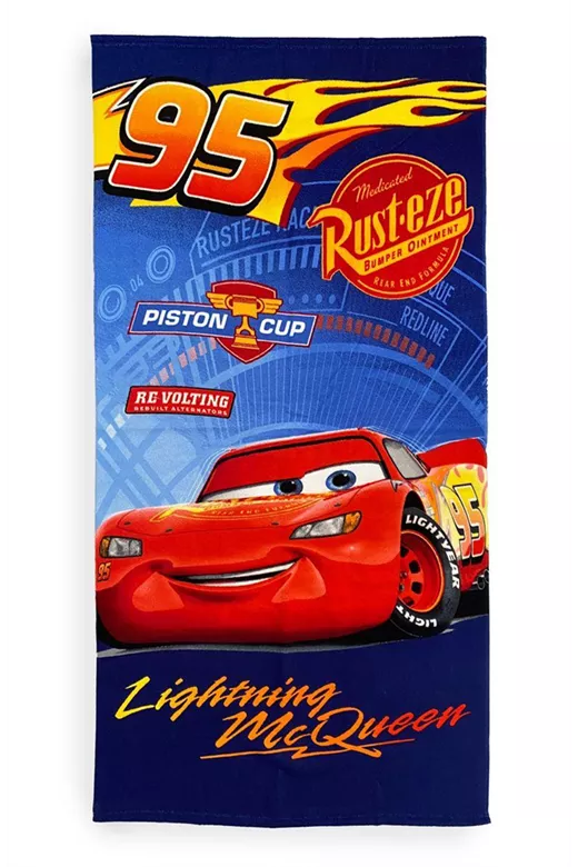 Πετσέτα Θαλάσσης Quick Dry Disney Home Cars 38 70X140 Blue 100% Microfiber