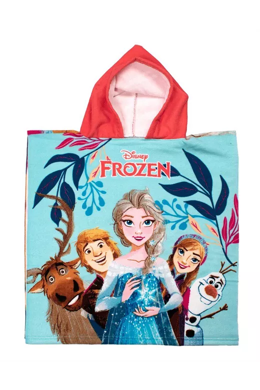 Πόντσο Θαλάσσης Quick Dry Disney Home Frozen 27 50X100 Sky Blue 100% Microfiber