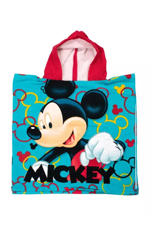 Πόντσο Θαλάσσης Quick Dry Disney Home Mickey 05 50X100 Sky Blue 100% Microfiber