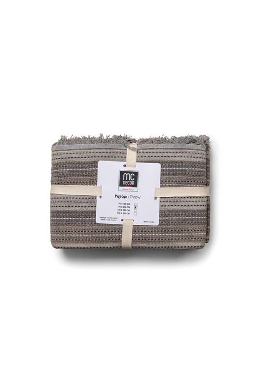 Ριχτάρι Τριθέσιου (170X280) Mcdecor 33001 LT.GREY - MCDECOR