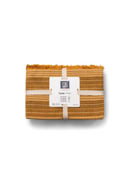 Ριχτάρι Διθέσιου (170X240) Mcdecor 33001 MUSTARD - MCDECOR