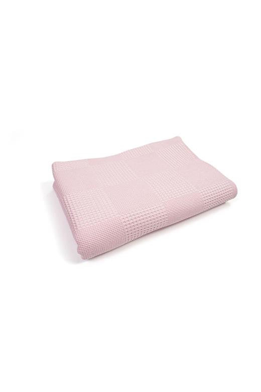 Κουβέρτα Πικέ bebe Μονόχρωμη 80X110 Ροζ 100% Cotton