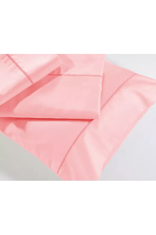 Σετ σεντόνια μονόχρωμα βαμβακοσατέν 250/18 Pink