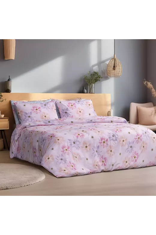 LINO ΣΕΤ ΠΑΠΛΩΜΑΤΟΘΗΚΗ BLUME LILAC 220Χ240