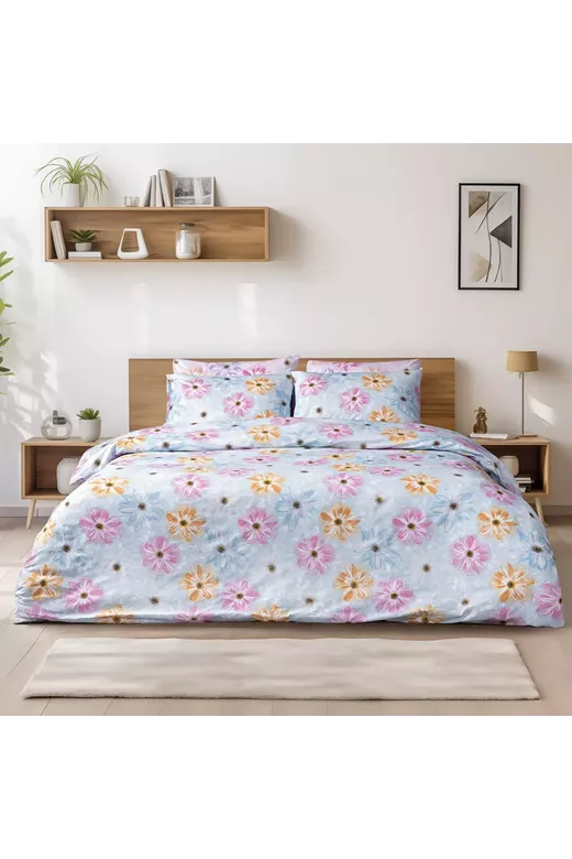 LINO ΣΕΤ ΠΑΠΛΩΜΑΤΟΘΗΚΗ BLUME BLUE 160X240