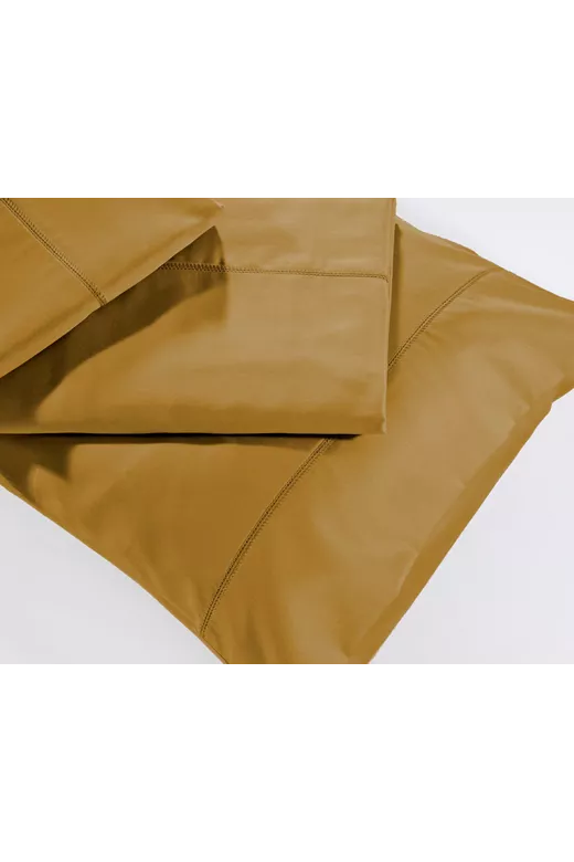 Σετ σεντόνια μονόχρωμα βαμβακοσατέν 250/15 Brown