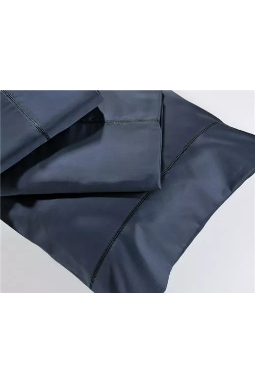 Ζεύγος μαξιλαροθήκη βαμβακοσατέν 250TC 250/8 Navy Blue