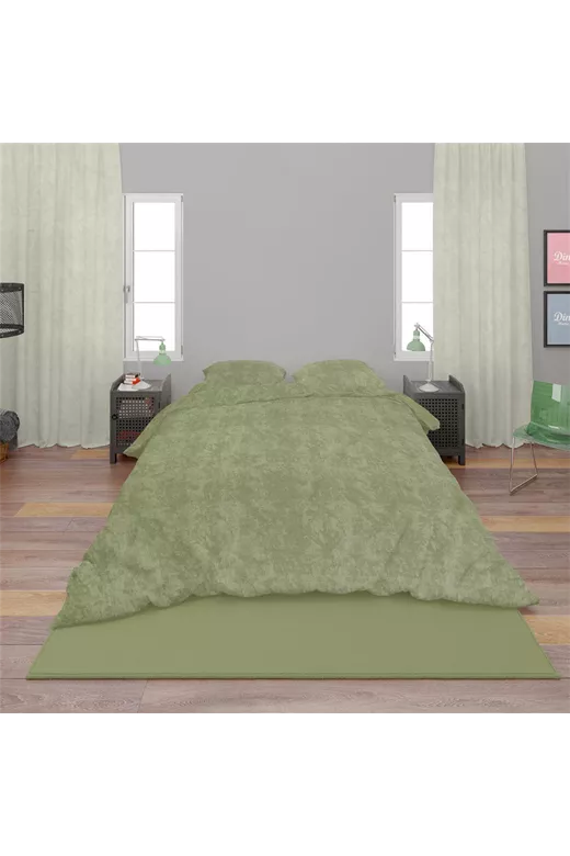 Σεντόνια Σετ 4 τεμ Shadow 24 220X240 Lime Green Cott/Pol 70/30