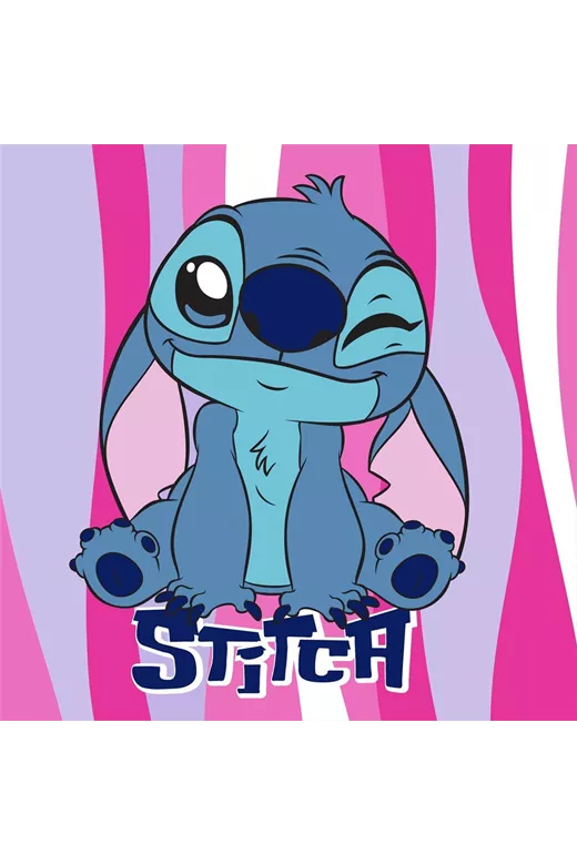 Λαβέτα Νηπιαγωγείου Disney Home Lilo & Stitch 74 30X30 Pink 100% Polyester