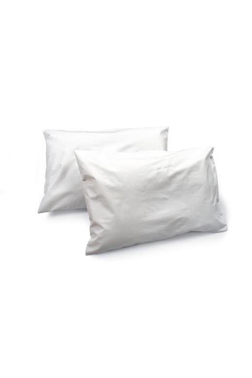 Αδιάβροχα Καλύμματα Μαξιλαριών Ζεύγος 50X70 White 100% Cotton