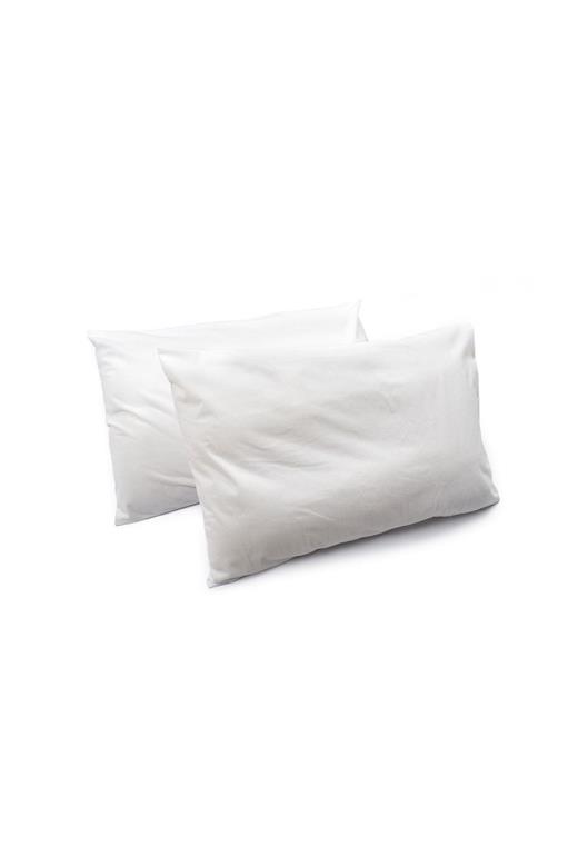 Αδιάβροχα Καλύμματα Μαξιλαριών Ζεύγος 50X70 White 100% Polyester