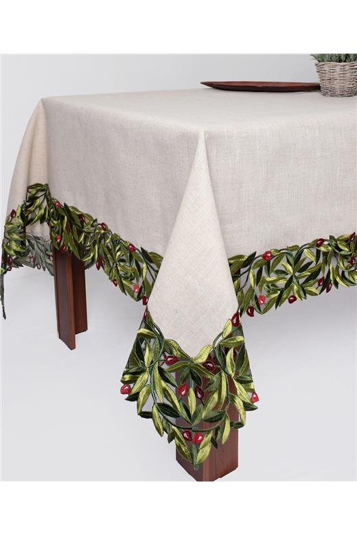 Τραπεζομάντηλο 2353 (160cm x 210cm) κόκκινη ελιά