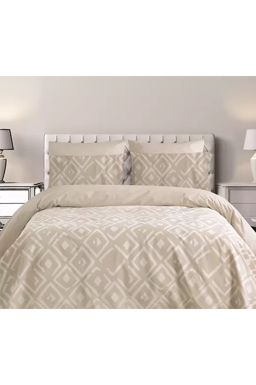 ΠΑΠΛΩΜΑΤΟΘΗΚΗ KING 240Χ250CM 2*50X70CM ROMVOS1 BEIGE 144TC 100% COT