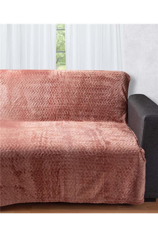 Διακοσμητικό fleece ριχτάρι 34 (150cm x 200cm) σάπιο μήλο