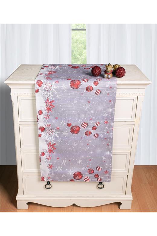 Χριστουγεννιάτικη Τραβέρσα με στάμπα (45cm x 170cm) ks2025-5