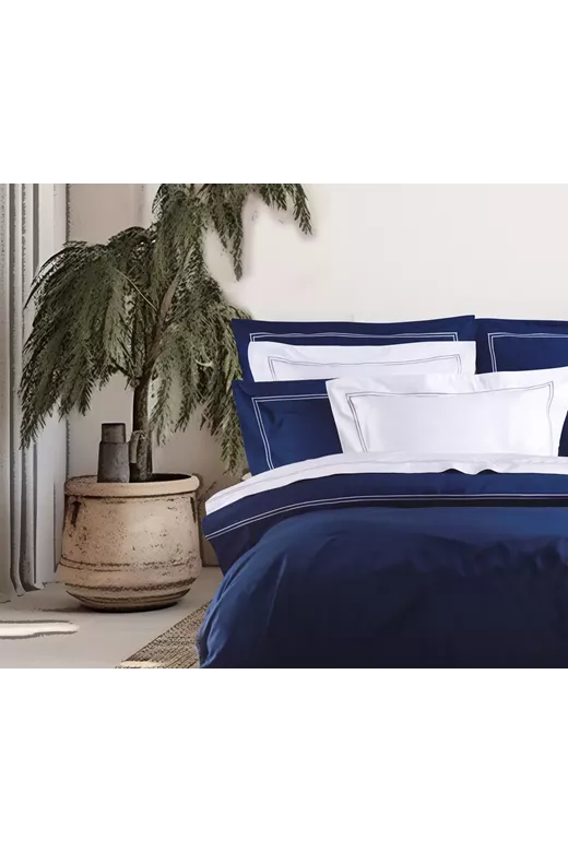ΣΕΤ ΣΕΝΤ KING  ΒΑR4 (09) D.BLUE 2*270Χ290CM 2*Χ50Χ70CM 230TC 100% COT/SATIN